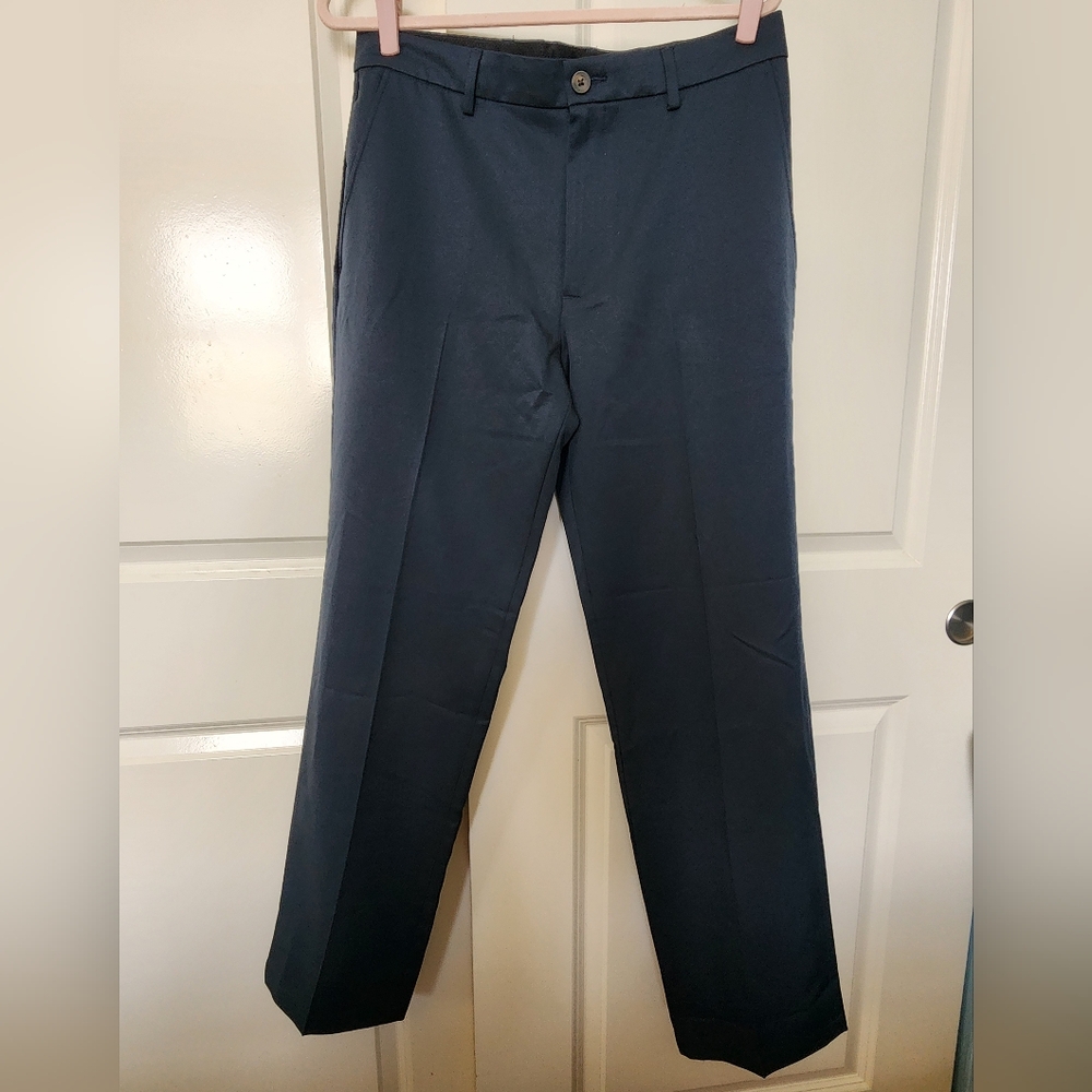 Amazon Essentials Blue Dress Pants Straight Leg